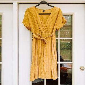 Shein Mustard Yellow Maternity Dress